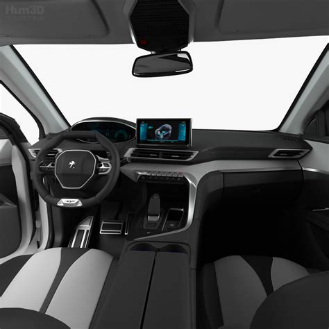 3D model of Peugeot 3008 hybrid4 with HQ interior 2020 in 2021 | Peugeot, 3d model, Peugeot 3008