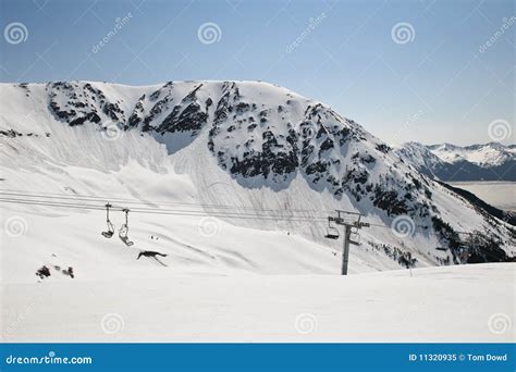 Girdwood ski resort stock image. Image of glaciers, transportation - 11320935