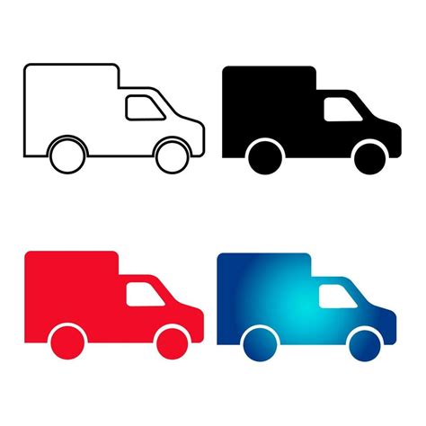 Abstract Delivery Truck Silhouette Illustration 25845445 Vector Art at Vecteezy