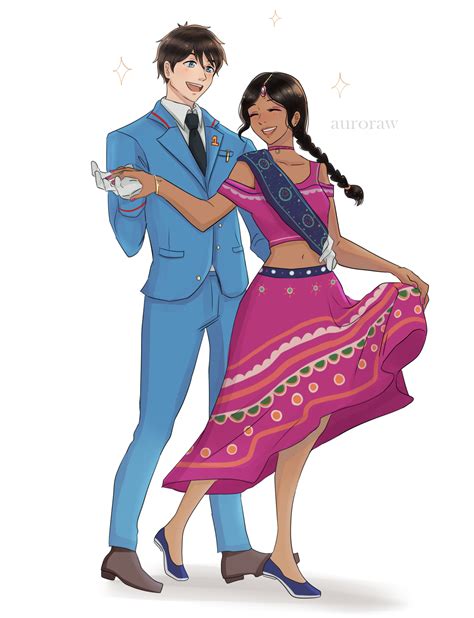 Thomas and Ashima dancing (human) by AuroraWGrice on DeviantArt