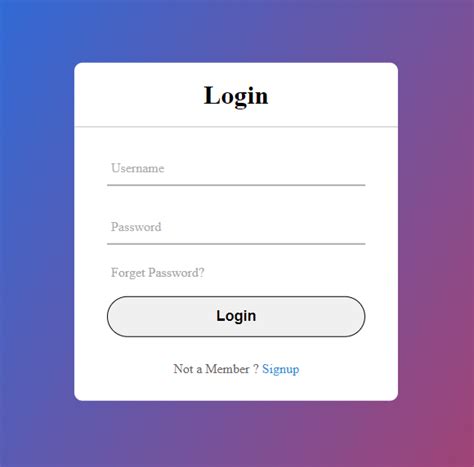 Create a Pure CSS Simple Login Page | HTML and CSS