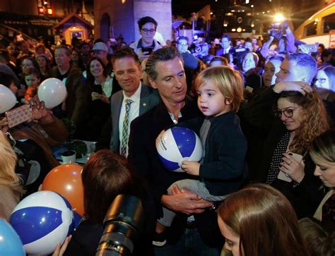 Gavin Newsom's adorable son steals the show at inauguration