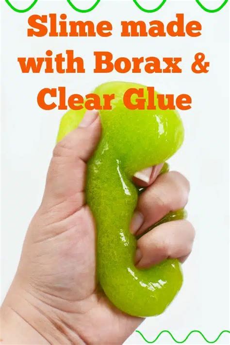 Easy Slime with Borax and Glue - Savvy Saving Couple