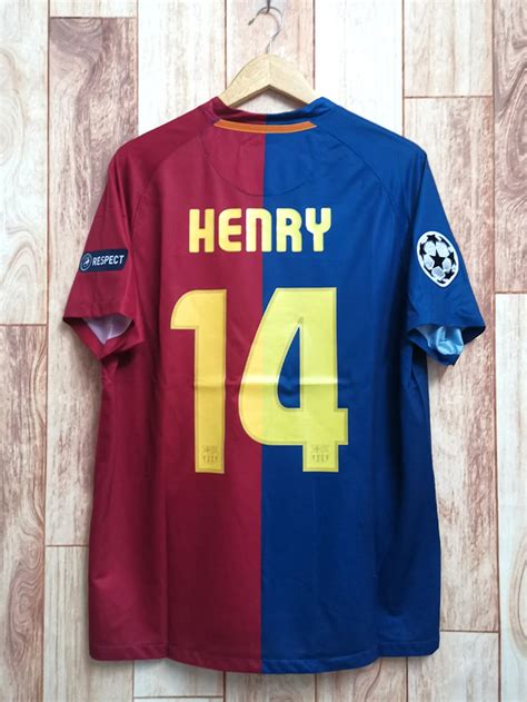 Vintage UEFA 14 Thierry Henry Jersey Barcelona Jersey 2008 | Etsy