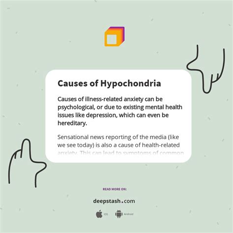 Causes of Hypochondria - Deepstash