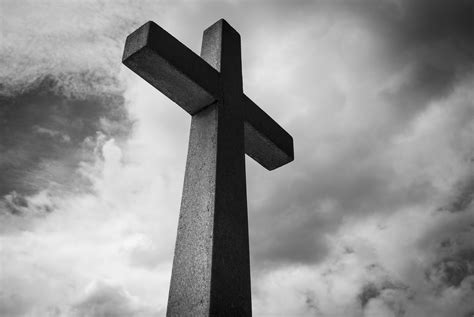 Free Images : cross, sky, religious item, black and white, monochrome photography, atmosphere ...
