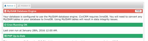 mysql - MyISAM database but all civicrm_ tables are INNODB... is this a problem? - CiviCRM Stack ...