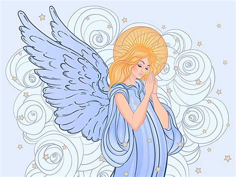 Handdrawn Seraph Angel Vector In Vintage Style Woman Girl Tattoo Vector ...