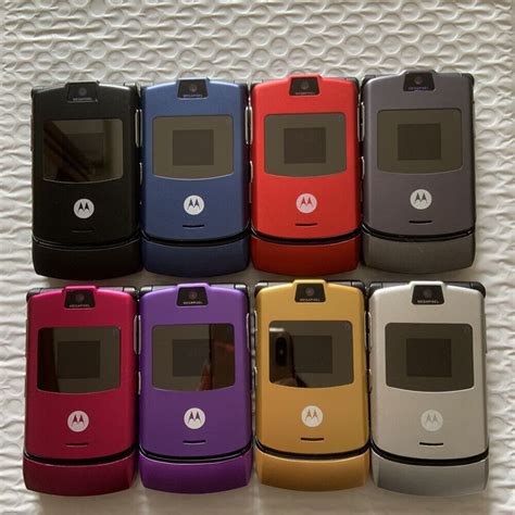 Original Motorola RAZR V3 Flip Mobile Phone Unlocked Cellphone Camera ...