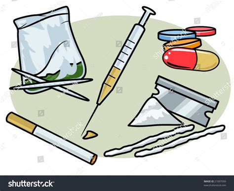 Vector Illustration Of Various Street Drugs.... Perfect For Anti-Drug ...