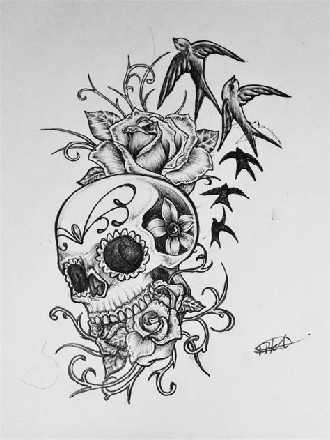 Free Simple Skull Tattoos Designs, Download Free Simple Skull Tattoos Designs png images, Free ...