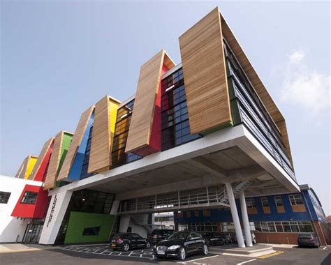 Phoenix High School in Shepherds Bush, Bond Bryan Architects. Colour ...