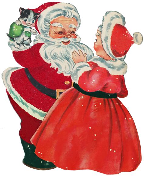 Clipart santa mrs claus, Clipart santa mrs claus Transparent FREE for ...