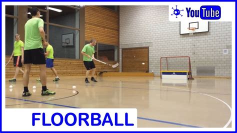 Floorball Drill Backhand Shot Without Goalie - YouTube