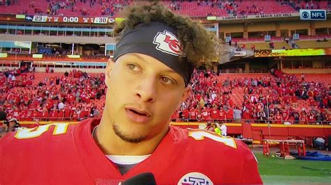 Patrick Mahomes interview on the importance of the win vs Denver Broncos - YouTube