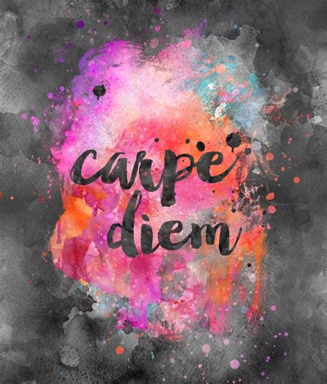 Carpe diem Art Print by LebensART | Society6 | Carpe diem art, Carpe ...