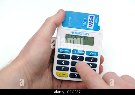 Barclays Bank Pin Sentry chip and pin debit card reader that generates random number to prevent ...