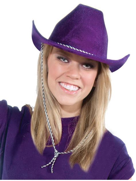 Adult's Deluxe Purple Cowboy Hat