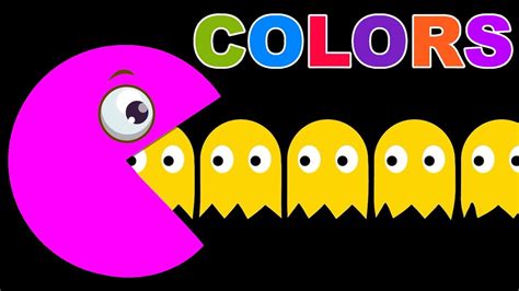 Learn Colors with Pacman | Learn Teach Colours to Children Kids ...