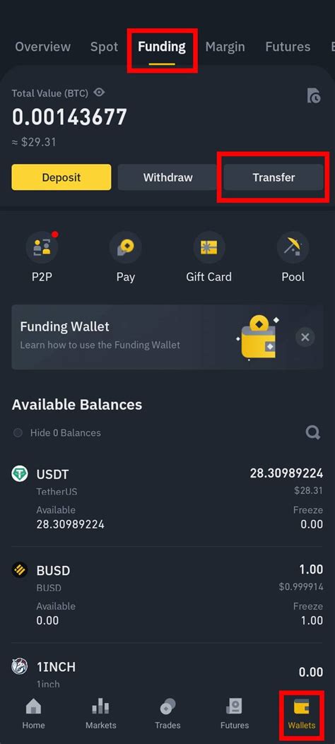 How to Transfer Assets From Funding Wallet to Spot Wallet | Binance Support