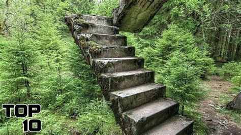 Top 10 Mysterious Staircases In The Woods - Top 10 Junky!