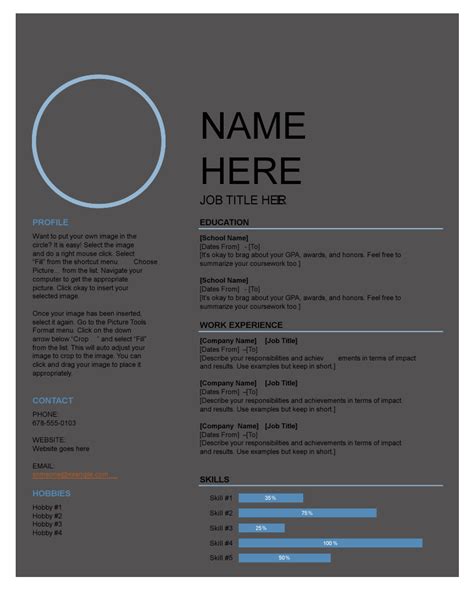 Microsoft Word Resume Template & Example [Free Download]