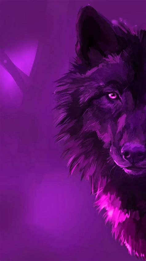 Purple Wolf Wallpapers - Wallpaper Cave