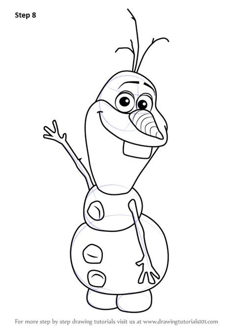 Learn How to Draw Olaf from Frozen (Frozen) Step by Step : Drawing ...