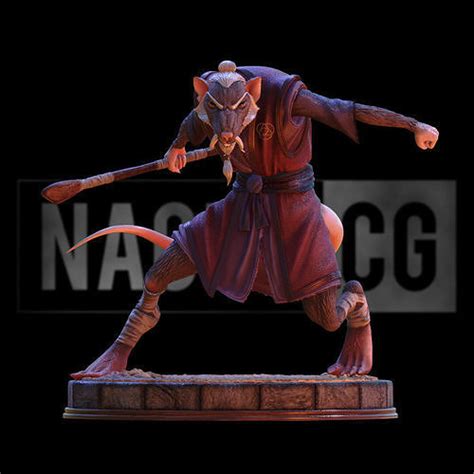 Fan Art Splinter from TMNT - Statue 3D model 3D printable | CGTrader