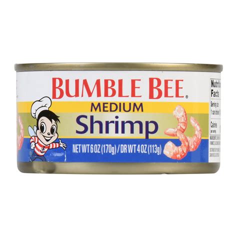 Bumble Bee Regular Medium Shrimp, 4oz can - Walmart.com - Walmart.com