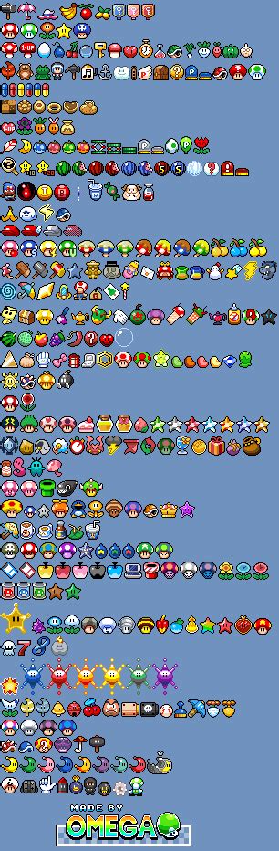 Custom / Edited - Mario Customs - Powerups & Items - The Spriters Resource