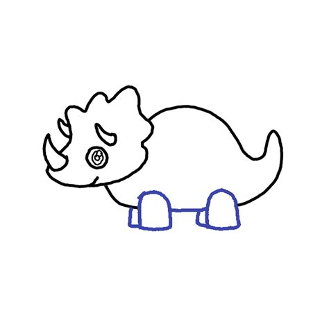 How To Draw A Triceratops - Perspectivenumber Moonlightchai