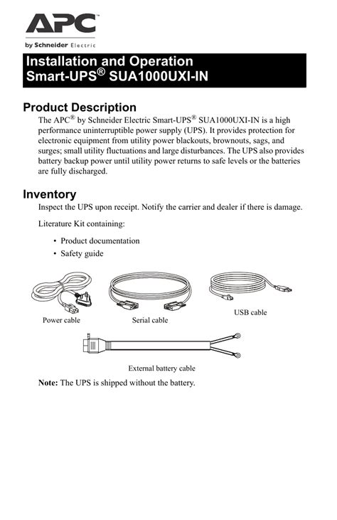 Schneider Electric Smart-UPS User Guide | Manualzz