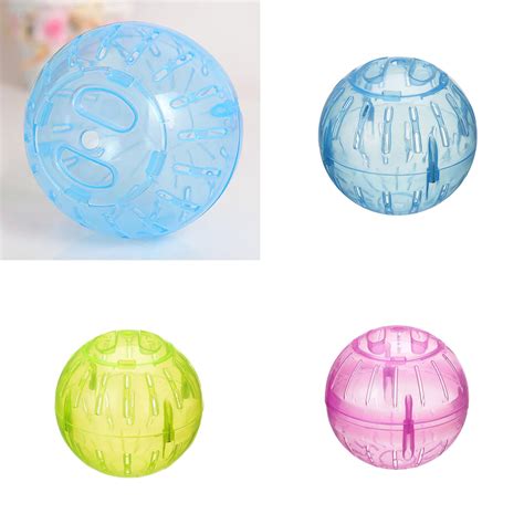 Walbest Hamster Exercise Ball, 3.9inch Transparent Hamster Running Wheel Mini Running Activity ...