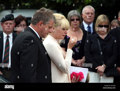 Marine Adam Brown funeral Stock Photo - Alamy