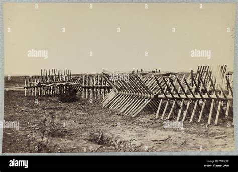 Chevaux de frise in front of Confederate fortifications, Petersburg, Va ...