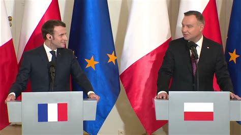 Learn French with speeches I Emmanuel Macron avec Andrzej Duda ...