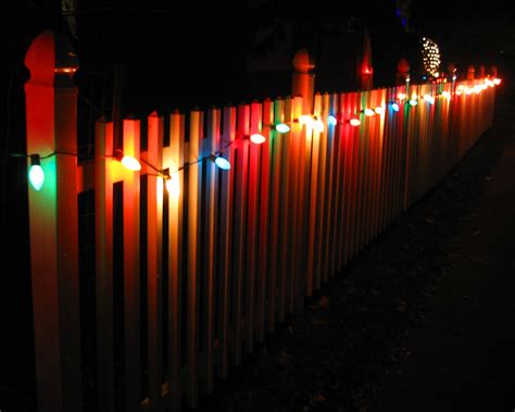 Christmas Lights on Fence 2 | Kirpernicus | Flickr