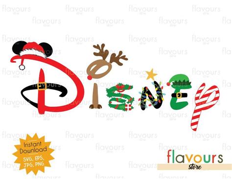 Disney Christmas Logo - SVG Cut File – FlavoursStore