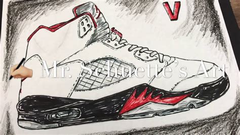 Jordan 4 Drawing Easy ~ How To Draw Jordans Shoes Step By Step ...