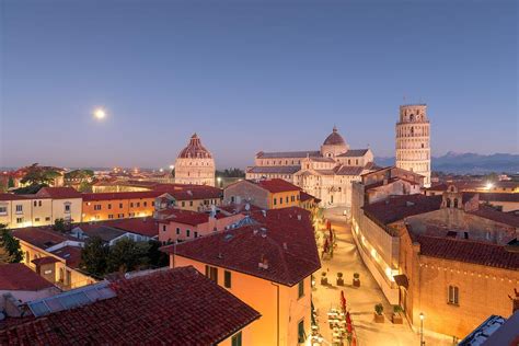 Pisa, Italy Townscape View At Night Photograph by Sean Pavone - Fine Art America