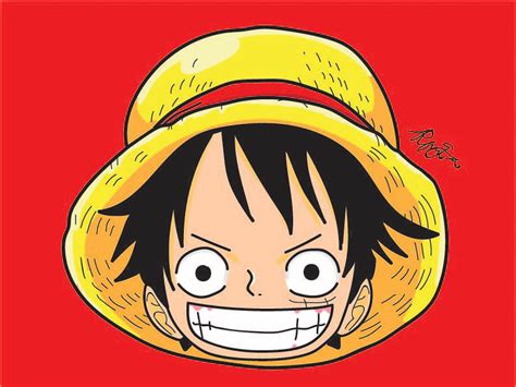 Luffy from One Piece by Rosefina Gao on Dribbble