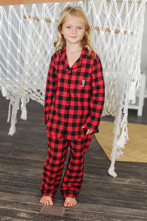 Aspen Kid's Flannel Pajama Set – SS Weddings