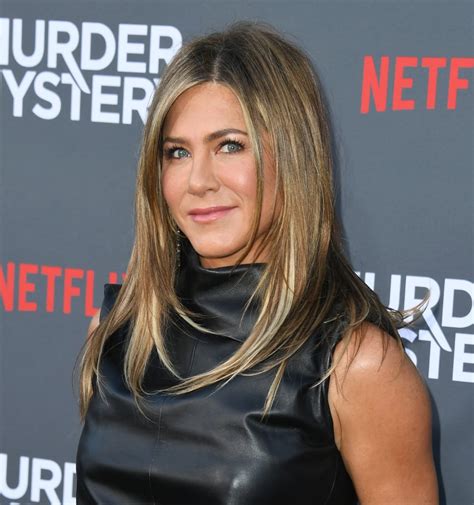 Jennifer Aniston Black Leather Dress Murder Mystery Premiere | POPSUGAR ...