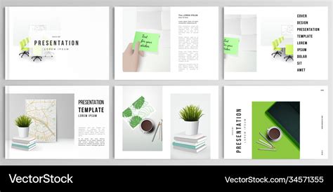 Layouts presentation design templates Royalty Free Vector