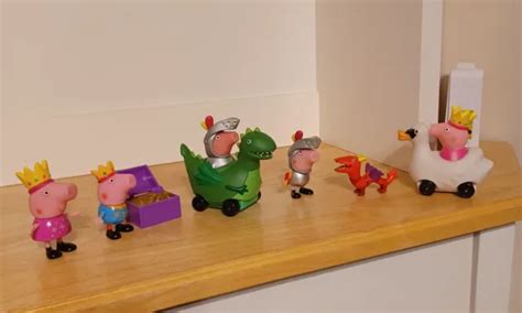 PEPPA PIG ROYAL Family Lot Of 6 Figures Princess Crown Toys Drsgon Peppa George $21.99 - PicClick