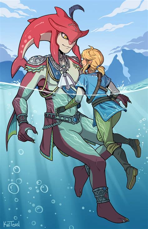 Frick yeah, Sidon and Link! | Legend of zelda, Legend of zelda breath ...