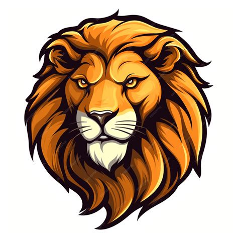 Premium AI Image | lion logo cartoon