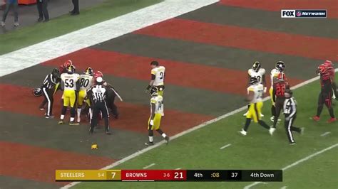 Steelers vs Browns - 11/14/2019 Brawl - YouTube