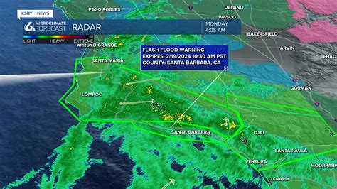 Heavy rain prompts flash flood warnings across Santa Barbara County